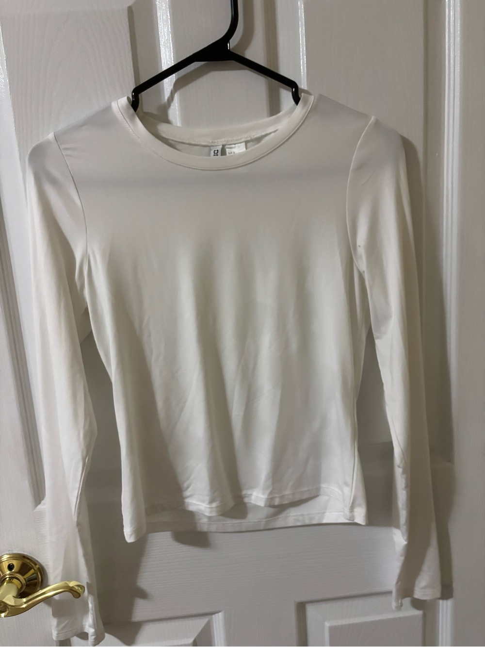 H&M Women's Long Sleeve Crewneck Top - White